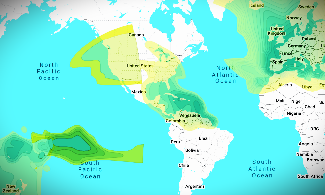 Cana;+ satellite frequencies and broadcast details on major satellites