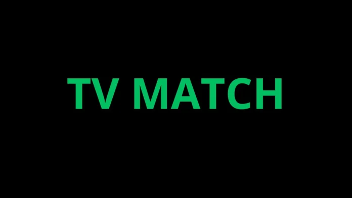 TV MATCH Live Soccer Games Today & Football on TV • TV MATCH logo for live football scores, soccer games today, and live sports streaming on TV.