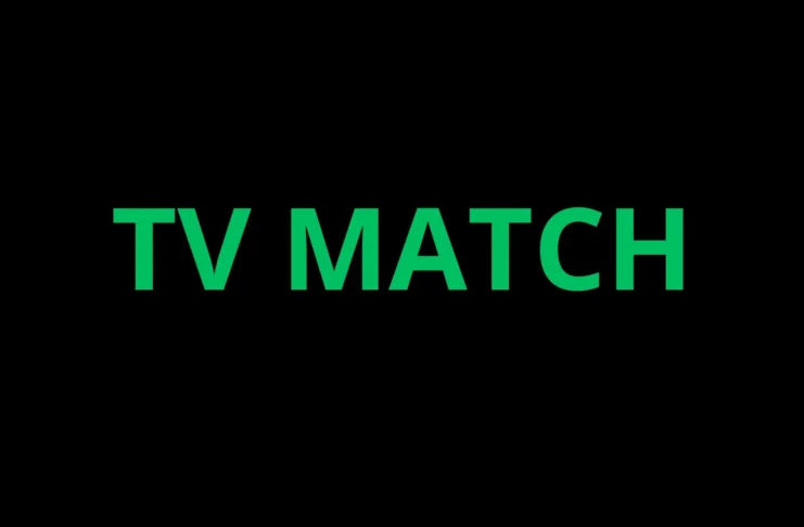 • TV MATCH logo for live football scores, soccer games today, and live sports streaming on TV.