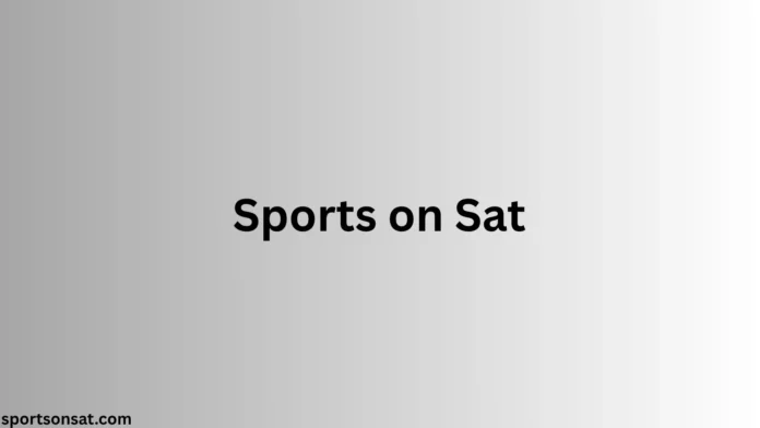 A complete home entertainment setup displaying live Sports on Sat using a free-to-air satellite receiver.
