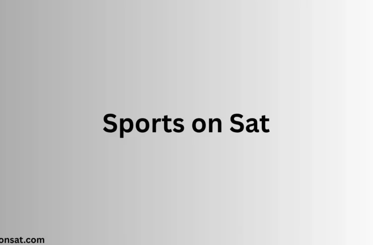 A complete home entertainment setup displaying live Sports on Sat using a free-to-air satellite receiver.